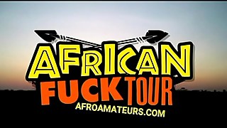 black girl rides foreigner cock