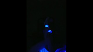 Blacklight fun with wife